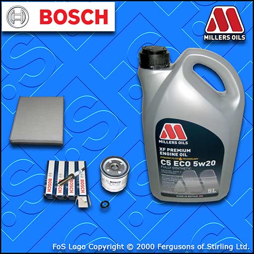 SERVICE KIT FORD FOCUS MK3 1.5 ECOBOOST OIL CABIN FILTER PLUGS +5w20 OIL (14-18)