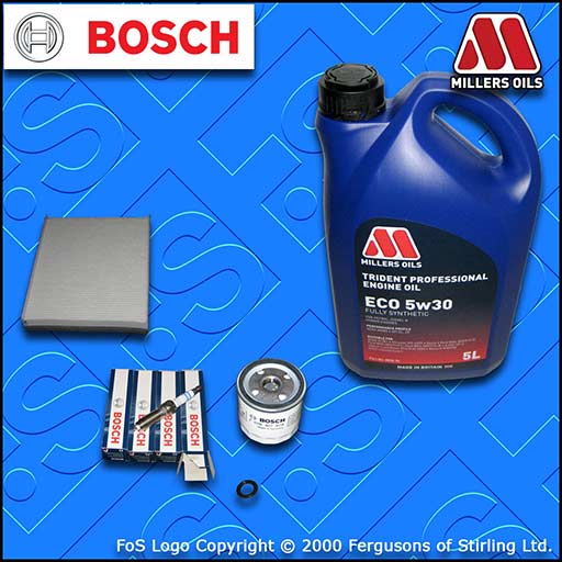 SERVICE KIT FORD FOCUS MK3 1.5 ECOBOOST OIL CABIN FILTER PLUGS +5w30 OIL (14-18)