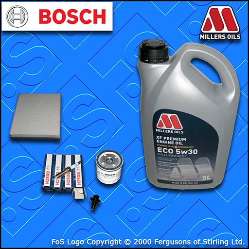 SERVICE KIT FORD FOCUS MK3 1.5 ECOBOOST OIL CABIN FILTER PLUGS +5w30 OIL (14-18)