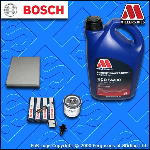 SERVICE KIT FORD FOCUS MK3 1.5 ECOBOOST OIL CABIN FILTER PLUGS +5w30 OIL (14-18)