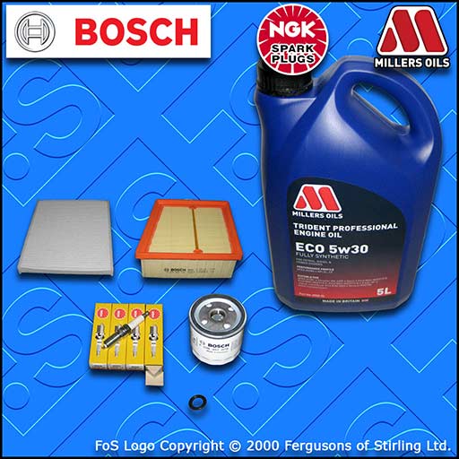 SERVICE KIT for FORD B-MAX 1.4 1.6 OIL AIR CABIN FILTERS PLUGS +OIL (2012-2019)