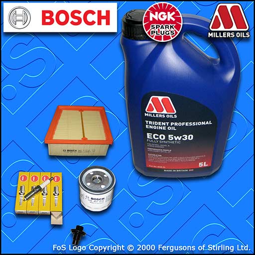 SERVICE KIT for FORD B-MAX 1.4 1.6 OIL AIR FILTER PLUGS SUMP PLUG +OIL 2012-2019