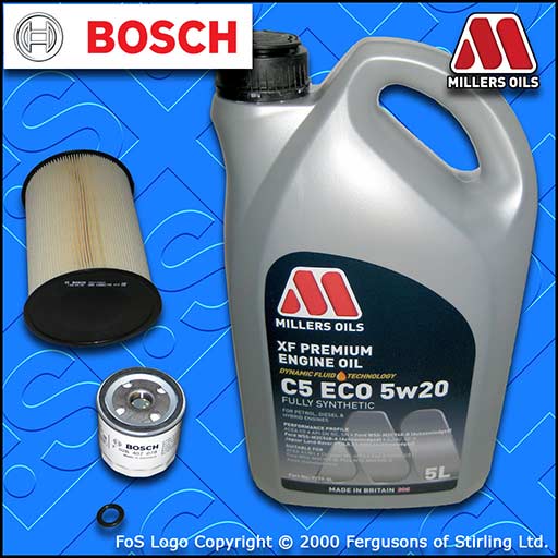SERVICE KIT for FORD FOCUS MK3 1.6 ECOBOOST OIL AIR FILTER +5w20 OIL (2010-2015)