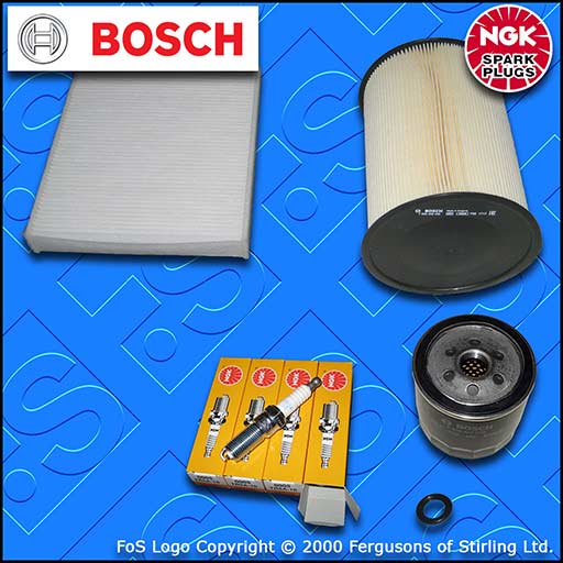 SERVICE KIT for FORD FOCUS MK2 1.4 16V OIL AIR CABIN FILTERS PLUGS (2007-2010)