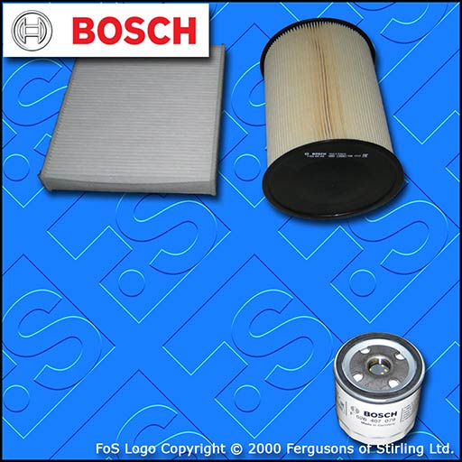 SERVICE KIT for FORD FOCUS MK2 1.6 16V BOSCH OIL AIR CABIN FILTERS (2007-2010)