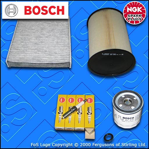 SERVICE KIT for FORD FOCUS MK2 1.6 16V OIL AIR CABIN FILTERS PLUGS (2007-2010)