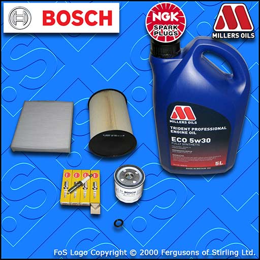 SERVICE KIT for FORD C-MAX 1.6 OIL AIR CABIN FILTERS PLUGS +LL OIL (2007-2010)