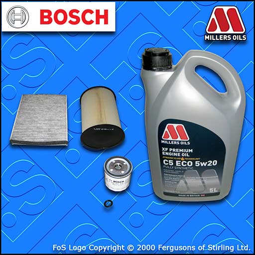 SERVICE KIT FORD FOCUS MK3 1.6 ECOBOOST OIL AIR CABIN FILTER +5w20 OIL 2010-2015