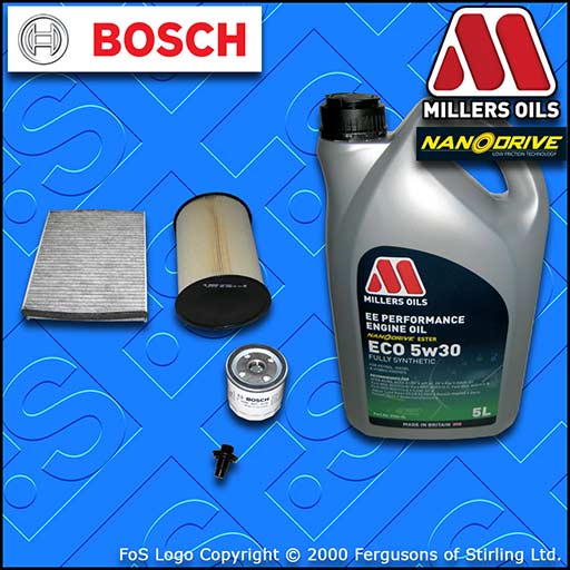 SERVICE KIT FORD FOCUS MK3 1.6 ECOBOOST OIL AIR CABIN FILTER +5w30 OIL 2010-2015