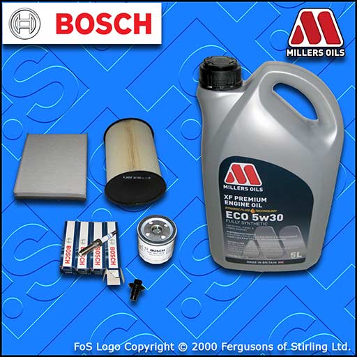 SERVICE KIT for FORD FOCUS MK3 1.5 ECOBOOST OIL AIR CABIN FILTER PLUGS +5w30 OIL