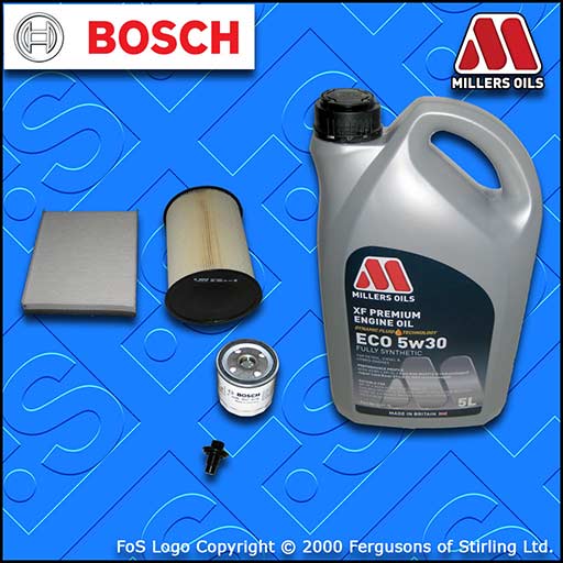 SERVICE KIT FORD FOCUS MK3 1.6 ECOBOOST OIL AIR CABIN FILTER +5w30 OIL 2010-2015