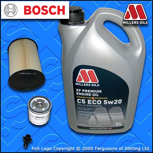 SERVICE KIT for FORD FOCUS MK3 1.6 ECOBOOST OIL AIR FILTER +5w20 OIL (2010-2015)