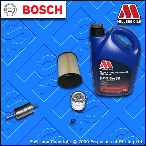 SERVICE KIT for VOLVO C30 1.6 OIL AIR FUEL FILTERS +OIL (2007-2012)