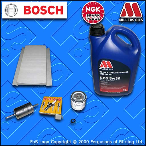 SERVICE KIT for FORD FOCUS MK1 1.4 PETROL OIL FUEL CABIN FILTER PLUGS +OIL 98-04