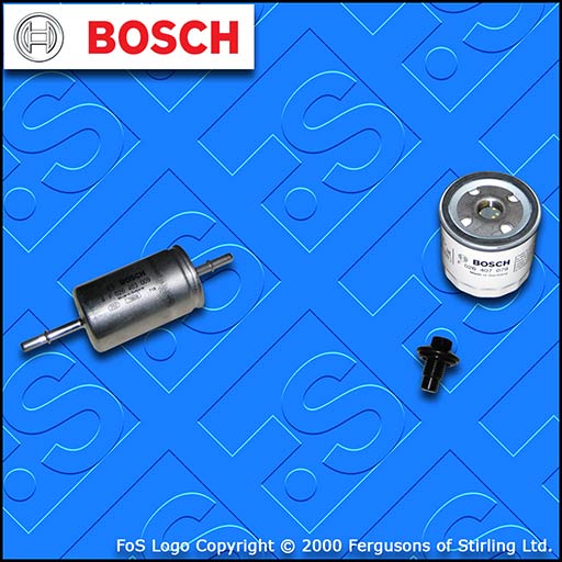 SERVICE KIT for VOLVO S40 1.6 16V BOSCH OIL FUEL FILTERS SUMP PLUG (2004-2012)