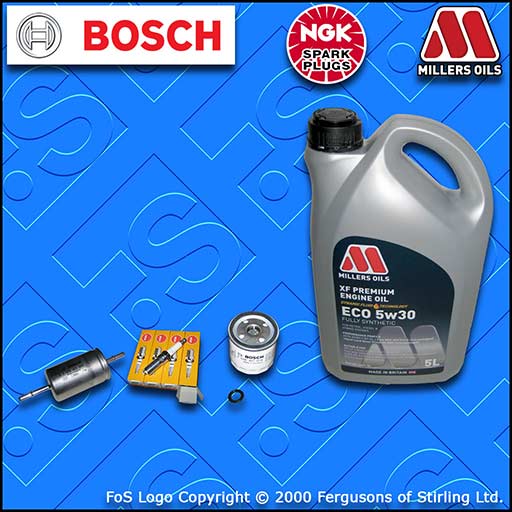 SERVICE KIT for FORD FOCUS MK1 1.4 PETROL OIL FUEL FILTER PLUGS +OIL (1998-2004)