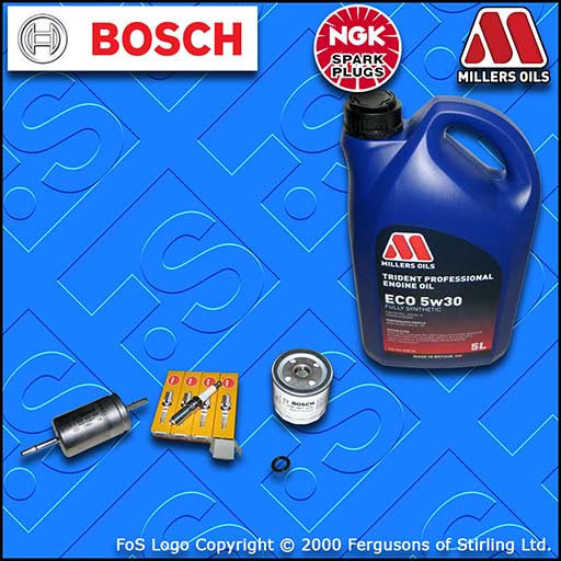 SERVICE KIT for FORD FOCUS MK1 1.4 PETROL OIL FUEL FILTER PLUGS +OIL (1998-2004)