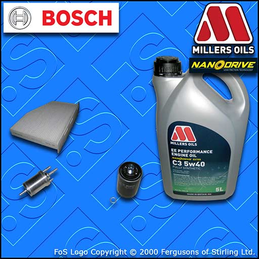 SERVICE KIT VW SCIROCCO 2.0 TSI CAWB CCZB OIL FUEL CABIN FILTER +OIL (2008-2017)