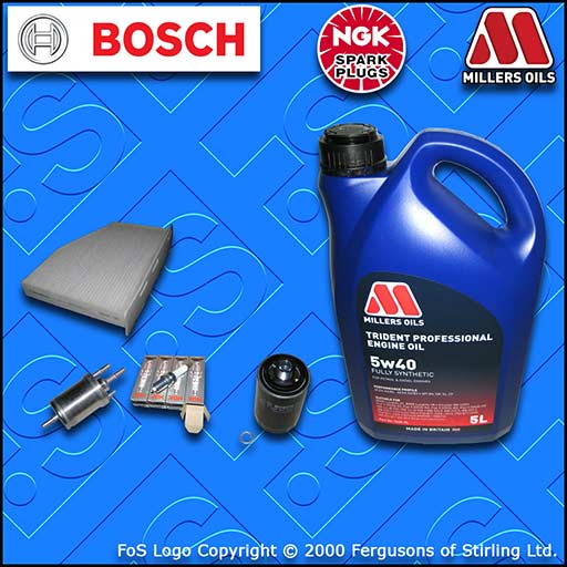 SERVICE KIT for VW GOLF MK6 1.8 TSI OIL FUEL CABIN FILTER PLUGS +OIL (2009-2011)