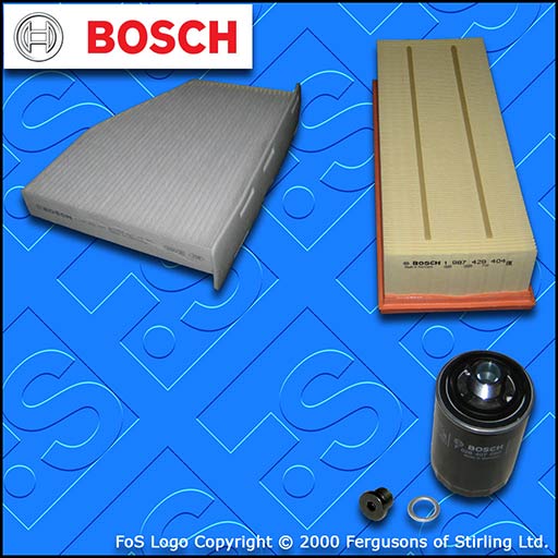 SERVICE KIT for AUDI A3 1.8 TFSI BOSCH OIL AIR CABIN FILTERS (2006-2013)