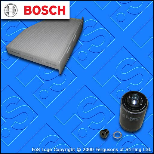 SERVICE KIT for AUDI A3 1.8 TFSI BOSCH OIL CABIN FILTERS (2006-2013)