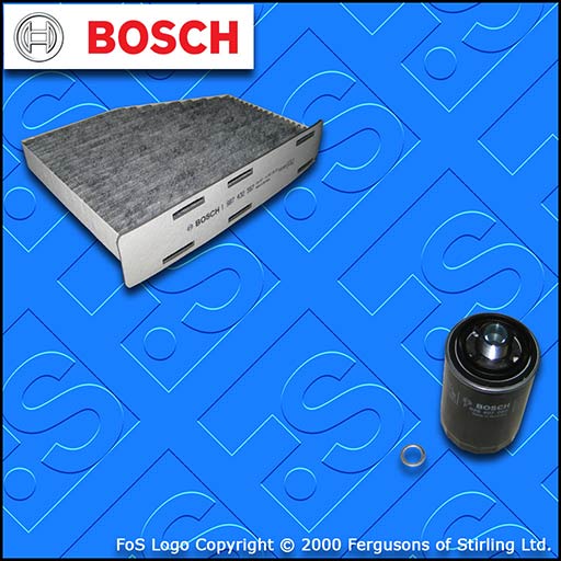 SERVICE KIT for AUDI A3 1.8 TFSI BOSCH OIL CABIN FILTERS (2006-2013)