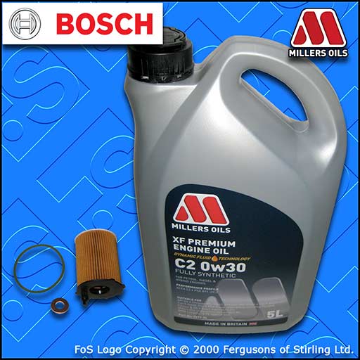 SERVICE KIT for DS DS3 1.6 BLUEHDI OIL FILTER SPW +0w30 C2 OIL (2015-2019)