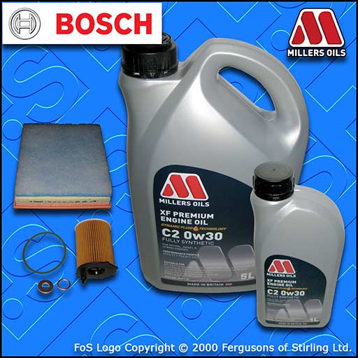 SERVICE KIT for TOYOTA PROACE 1.6 D OIL AIR FILTERS +0w30 LL C2 OIL (2016-2019)