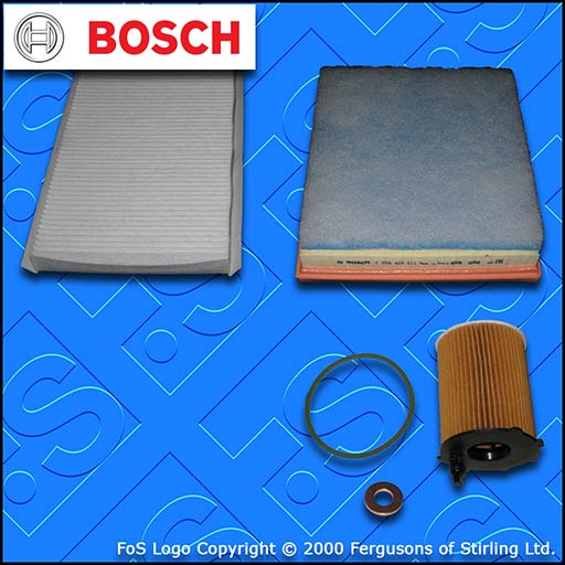SERVICE KIT for DS DS4 1.6 BLUEHDI BOSCH OIL AIR CABIN FILTERS (2015-2019)