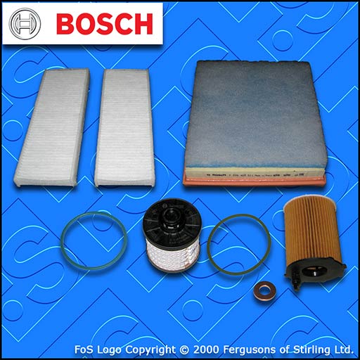 SERVICE KIT for PEUGEOT 301 1.6 BLUEHDI OIL AIR FUEL CABIN FILTERS (2014-2019)