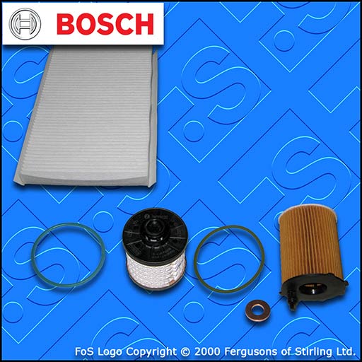 SERVICE KIT for DS DS4 1.6 BLUEHDI OIL FUEL CABIN FILTERS (2015-2019)