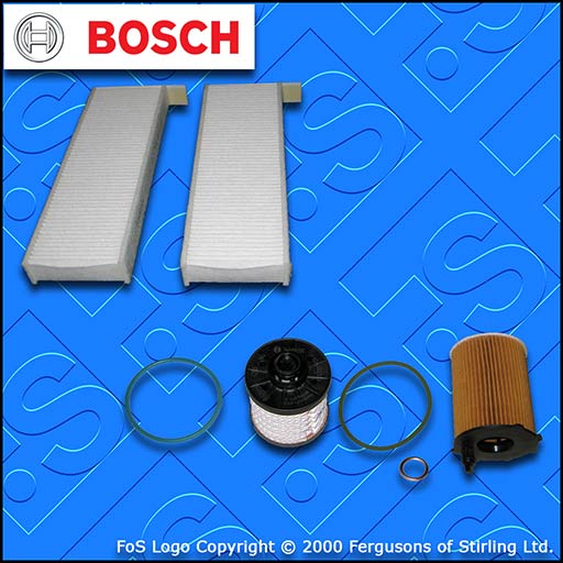 SERVICE KIT for PEUGEOT EXPERT 1.6 BLUEHDI OIL FUEL CABIN FILTERS (2016-2019)