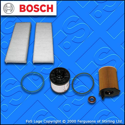 SERVICE KIT for PEUGEOT 301 1.6 BLUEHDI OIL FUEL CABIN FILTERS (2014-2019)