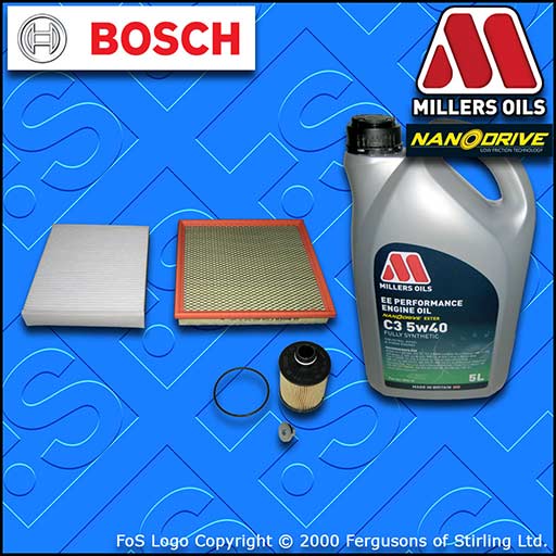 SERVICE KIT OPEL VAUXHALL ASTRA J MK6 1.3 CDTI OIL AIR CABIN FILTER +OIL (09-16)