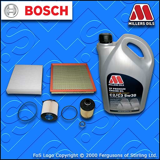 SERVICE KIT ZAFIRA C MK3 2.0 CDTI A20 Y20 Z20 OIL AIR FUEL CABIN FILTERS +XF OIL