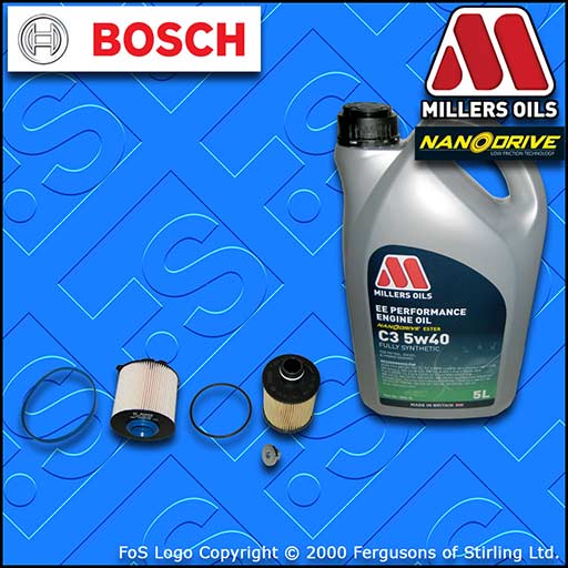 SERVICE KIT OPEL VAUXHALL ASTRA J MK6 1.3 CDTI OIL FUEL FILTERS +OIL (2009-2016)