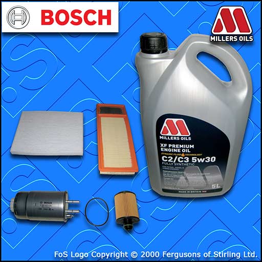 SERVICE KIT for PEUGEOT BIPPER 1.3 HDI OIL AIR FUEL CABIN FILTERS +OIL 2010-2017
