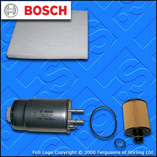 SERVICE KIT for PEUGEOT BIPPER 1.3 HDI OIL FUEL CABIN FILTERS (2010-2017)