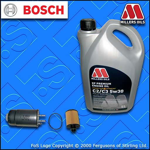 SERVICE KIT for PEUGEOT BIPPER 1.3 HDI OIL FUEL FILTERS +5w30 XF OIL (2010-2017)