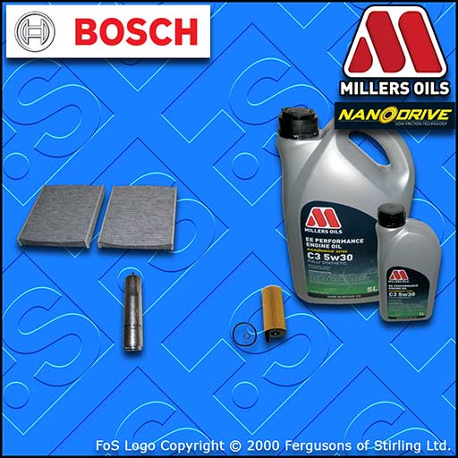 SERVICE KIT BMW 5 SERIES 518D F10 F11 N47 OIL FUEL CABIN FILTER +OIL (2013-2014)