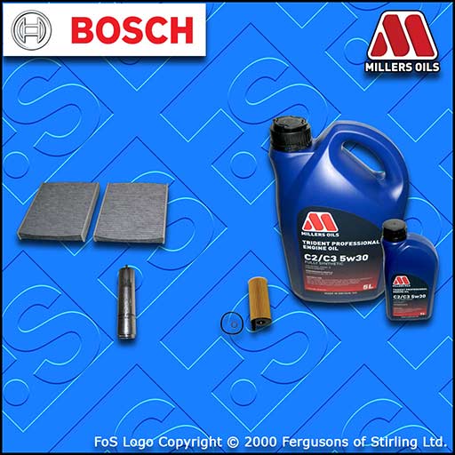 SERVICE KIT BMW 5 SERIES 518D F10 F11 N47 OIL FUEL CABIN FILTER +OIL (2013-2014)