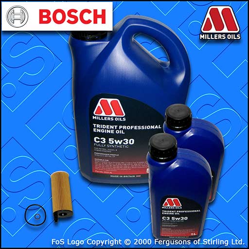 SERVICE KIT for BMW 5 SERIES F10 530D 190KW OIL FILTER +5w30 C3 OIL (2011-2016)