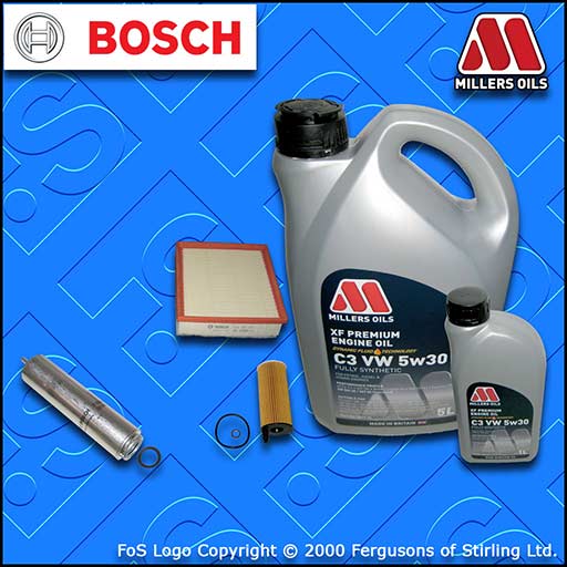SERVICE KIT for BMW 1 SERIES F20 F21 120D N47 OIL AIR FUEL FILTER +OIL 2010-2015