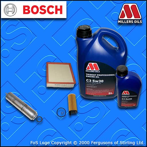 SERVICE KIT for BMW 1 SERIES F20 F21 114D N47 OIL AIR FUEL FILTER +OIL 2012-2015