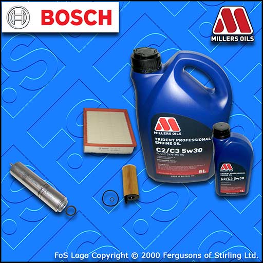 SERVICE KIT for BMW 2 SERIES F22 225D N47 OIL AIR FUEL FILTERS +OIL (2014-2015)