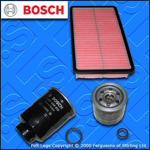 SERVICE KIT for MAZDA 6 (GH) 2.0 D DIESEL BOSCH OIL AIR FUEL FILTERS (2007-2010)