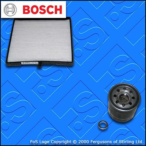 SERVICE KIT for HYUNDAI i10 1.0 BOSCH OIL CABIN FILTERS (2016-2021)