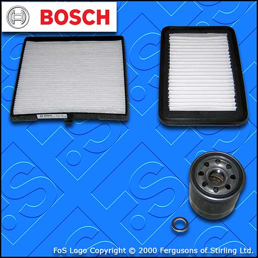 SERVICE KIT for KIA PICANTO TA 1.0 BOSCH OIL AIR CABIN FILTERS (2011-2017)