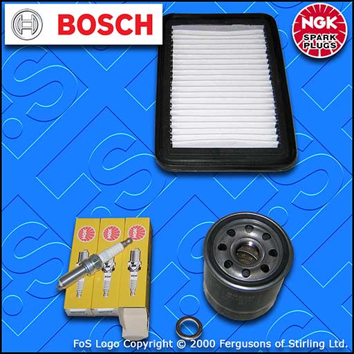 SERVICE KIT for KIA PICANTO TA 1.0 OIL AIR FILTERS SPARK PLUGS (2011-2017)