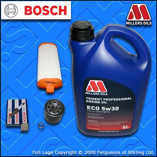 SERVICE KIT for HYUNDAI i10 1.0 OIL AIR FILTERS SPARK PLUGS +OIL (2016-2021)